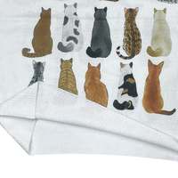 Pull en tricot pour femme à motif multi-chats dessiné à la main vue de dos, col rond décontracté, coupe oversize, manches longues, pour le quotidien, polyvalent