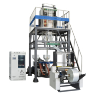 Machine de soufflage en plastique d'extrudeuse de film automatique à grande vitesse de LDPE/HDPE/LLDPE pour la ligne de production de film soufflé à haut rendement