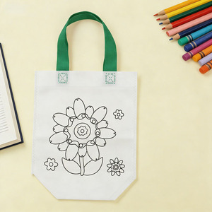 Bolsa de Compras de Tela No Tejida para Niños, para Dibujar y Pintar, Reutilizable y Ecológica, Kits de Arte y Manualidades - Product Image 3
