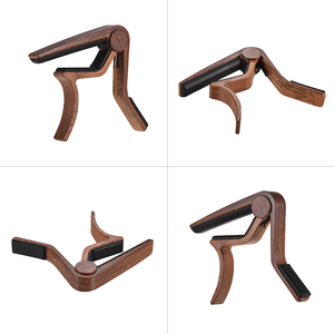 Abrazadera de Capo de guitarra de cambio rápido de una sola mano aleación de aluminio con 4 púas para guitarra eléctrica acústica bajo <span class=keywords><strong>Banjo</strong></span> - Product Image 4