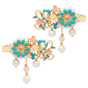 Accesorios para el cabello estilo Hanfu antiguo, estilo corte imperial, elegantes pinzas para el cabello con diseño cloisonné, pinzas para el cabello versátiles de estilo chino, clásicas. - Product Image 5