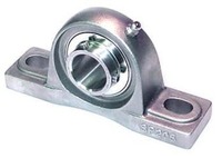 Roulement à palier UCP204, marque GTRS, boîtier en fonte, acier chromé, lubrifié à la graisse, P0 20x47x134mm, haute qualité, 120°C max.