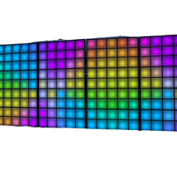 Affiche numérique LED, panneau multimédia, flash RGB, couleur pleine, étanche, animations graphiques, panneaux de cabine DJ, rideau d'affichage, façade