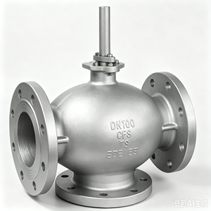 Vanne à soupape à 2 ports régulatrice Nanjing Mingmen MVF461.80B DN80 PN16/25 à brides Kvs 78 avec joint en PTFE + fibre de carbone OEM - Product Image 2