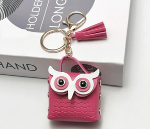 Colgante <span class=keywords><strong>en</strong></span> miniatura, Bolso pequeño, Llavero, Bolso con diseño <span class=keywords><strong>de</strong></span> búho, Accesorio <span class=keywords><strong>de</strong></span> nicho, Monedero <span class=keywords><strong>de</strong></span> cuero, Adorno colgante - Product Image 6
