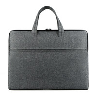 Sac d'ordinateur portable en tissu Oxford souple, grande capacité, fermeture éclair, unisexe, mallette pour avocat, mallette de bureau