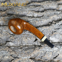 XIAOXIONG Usine En Gros Personnalisé Bois Longue Tige Tomate Pipes À Tabac Classique Nostalgie Briar Fumer Portable Réutilisable