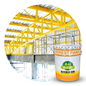 Hot Sell Thin Type Steel Structure Flexible Fire Resistant Material Spray Intumescent Coating Anti Fire Fireproof Paint