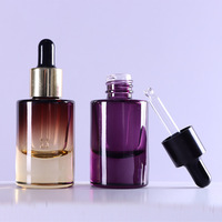 15 ml ätherische Öl flasche Flache Schulter Dicker Boden Tropf flasche Farbverlauf Milchglas flasche