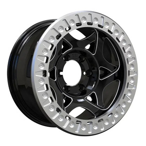 Jantes de voiture 16 17 18 19 20 21 4x4 6x139.7, design concave, couleur personnalisée, roues Beadlock tout-terrain pour Y60 Y61 Ford <span class=keywords><strong>Jeep</strong></span> <span class=keywords><strong>JK</strong></span> H2 - Product Image 1