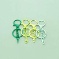 Kleurrijk beschilderde waterdichte luxe kreeftvormige karabijnhaak sleutelhanger hartvormig metalen DIY sieraden hanger hangring voor auto's