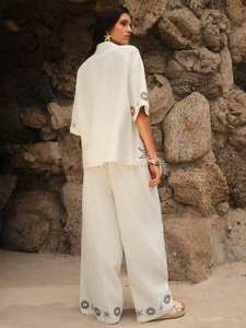 Conjunto de Dos Piezas de Verano para Mujer, Personalizado por el Fabricante, 100% Algodón, Casual, Sólido, Sin Mangas, Largo, Suave y Moderno - Product Image 4