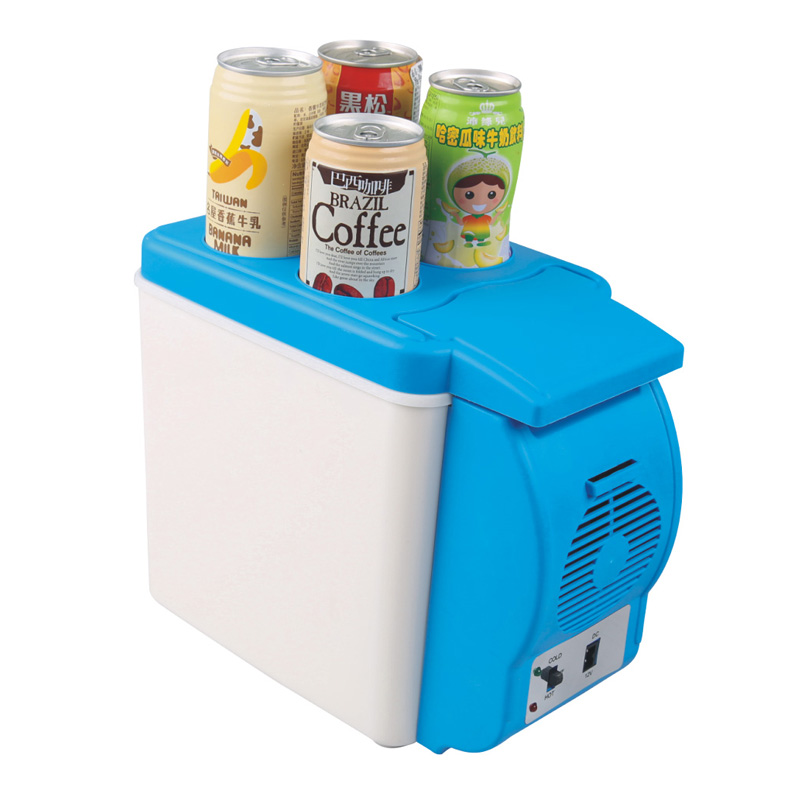 Оптовая продажа, мини-холодильник для автомобиля, портативный автомобильный холодильник 6 л