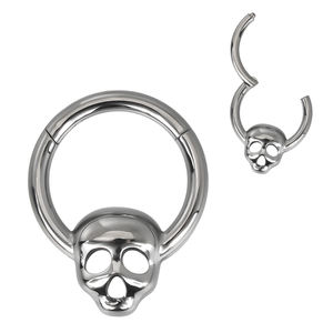 Gzn ห่วงส่วนของบานพับหัวกะโหลกไทเทเนียม gzn เจาะเครื่องประดับร่างกายแหวนจมูกทองขัดมัน F136ไทเทเนียมขายส่ง - Product Image 5