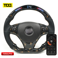 Volant de direction en cuir de luxe TDD avec fibre de carbone, 4 branches, LED, pour E90 E91 E92 E93 M3 E82 E88 E87