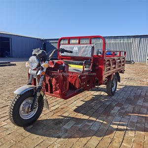 Triciclo de Carga a Gasolina de 3 Ruedas con Carrocería Abierta Fabricado <span class=keywords><strong>en</strong></span> China - Product Image 1