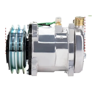 Compresor Sanden Sd507 5H11 <span class=keywords><strong>507</strong></span> Compresor 12V 24V 2 Ranura V Correa Polea Excavadora Camión de servicio pesado Hot Rod - Product Image 3