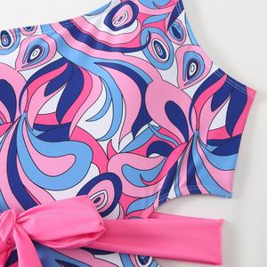 <span class=keywords><strong>Maillot</strong></span> <span class=keywords><strong>de</strong></span> <span class=keywords><strong>bain</strong></span> une pièce asymétrique à lacets, style européen et américain, imprimé, <span class=keywords><strong>grande</strong></span> <span class=keywords><strong>taille</strong></span>, pour femmes enceintes, nouvelle collection - Product Image 4