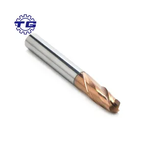 TG R7*14D*100L custom helical end mills carbide cnc 2 Flutes Spiral Ball Nose End Mill