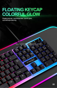 TF230 Professional 104 <strong>Keys</strong> Arabic <strong>Keyboard</strong> 1200DPI Mouse Combo Wired Gaming USB <strong>2</strong>.0 Backlit LED Waterproof for Desktop <strong>Computer</strong> - Product Image 5