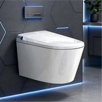 WC intelligent électrique haut de gamme avec siège chauffant, bidet mural intelligent pour salle de bain résidentielle haut de gamme
