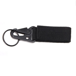 Bán Buôn Chiến Thuật Bánh <span class=keywords><strong>Clip</strong></span> Ban Nhạc Bánh Thủ Môn Pouch Móc Chìa Khóa Nylon Vành Đai Màu Đen Leo Núi Chiến Thuật Leo Núi Keychain Biểu Tượng Tùy Chỉnh - Product Image 1