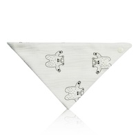 Lingette triangulaire en gaze de coton biologique lavable à motif personnalisé pour bébés, sans BPA, modèle nouveau-né
