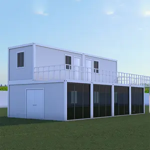 double story flat pack container prefab house duplex modular prefabricated home with bathroom cheapest school building
