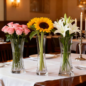 फैशनेबल फूल <span class=keywords><strong>vase</strong></span> घर सजावट के लिए छोटे आकार के स्पष्ट अनब्रेकेबल पीसी प्लास्टिक - Product Image 4