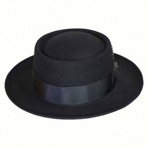 Chapeau Fedora à Bord Court avec Plume, Style Pork Pie Britannique, Tendance, pour Hommes et Femmes, Idéal pour le Jazz – Grande Vente - Product Image 4
