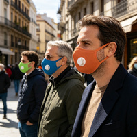Masque de protection en PU injecté, économique, avec valve, lavable, respirant, réutilisable, pour le travail du bois, le jardinage, le nettoyage, vente en gros