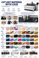 Máquina de Corte CNC de Gran Visión con Cuchilla Oscilante para la Industria Textil de Prendas de Vestir, Corte de Patrones de Ropa Deportiva, Solución Inteligente
