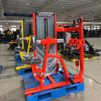 Máquina de remo sentado con carga de placas para gimnasio comercial, equipo de fitness de acero de gran capacidad para ejercicios de piernas