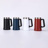Termo de Acero Inoxidable 304/201 Aislado al Vacío, Portátil para Exteriores, Impreso en 3D, de Gran Capacidad, Minimalista, para Cerveza