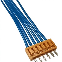 Câble de montage sur carte JST 2P-SAN, connecteur de fil à pas de 2,0 mm, cuivre étamé, isolation MPPE, bleu, pour PCB