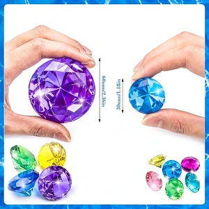 Perles <span class=keywords><strong>de</strong></span> 30 mm en pierres précieuses, style trésor pirate, pour décoration <span class=keywords><strong>de</strong></span> <span class=keywords><strong>mariage</strong></span>, artisanat, Noël, Halloween, chasse au trésor, et comme perles en vrac pour la plongée et la création <span class=keywords><strong>de</strong></span> bijoux - Product Image 4