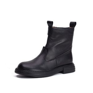 Marca <span class=keywords><strong>original</strong></span> handmade alta qualidade couro ankle <span class=keywords><strong>boots</strong></span> para as mulheres inverno pelúcia quente ankle <span class=keywords><strong>boots</strong></span> mulheres botas de couro - Product Image 3