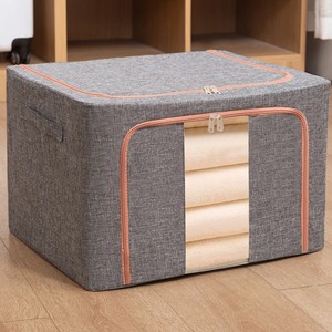 Caja organizadora de ropa rectangular plegable con cremallera para guardar en el armario y para mudanzas - Product Image 3