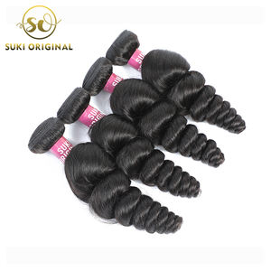 Manusia Hd Swiss Lace Wig Grosir Gelombang Longgar Brasil <span class=keywords><strong>Sensual</strong></span> Remy Rambut Tenun Bundel - Product Image 2