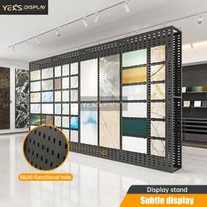 Gạch men hiển thị đứng với khung kim loại cho triển lãm showroom, thiết kế cố định cho gạch sứ, gạch đá, - Product Image 6