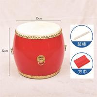 Traditional Chinese Percussion Instrument 7 "8" 9 "10" Red Drum Sticks Drum Stand China Drum Kit