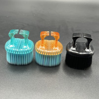 Nouvelle Brosse à Poussière pour Ongles, Outil de Nettoyage, Manche Orange, Poils Bleus, Portable, Haute Qualité, Fournisseur de Produits de Beauté pour Ongles Personnalisés