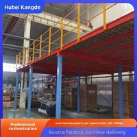 Plateformes de stockage en mezzanine à deux niveaux démontables en acier robuste pour entrepôt, fabriquées en Chine