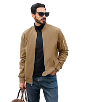 Blouson bomber unisexe léger, imperméable, à séchage rapide, coupe-vent sans coutures, fermeture éclair, veste décontractée d'automne avec poches