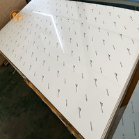 Panneau MDF PET nacré bleu clair mat, PETG sur panneau MDF pour meubles
