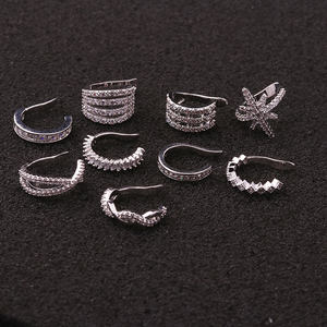 Nueva llegada oro CZ de plata oído brazalete de circón no Piercing oreja concha <span class=keywords><strong>Tragus</strong></span> Helix Piercing pendiente de plata de la joyería - Product Image 4
