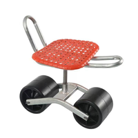 Chaise de véhicule mobile agricole pliable rotative à 2/3/4 roues Chaise d'outil de jardin en fer par une usine chinoise