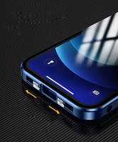 360 étui de téléphone à adsorption magnétique complète pour iPhone 14 13 12 Pro Max pare-chocs en métal Anti espion écran de confidentialité coque de téléphone