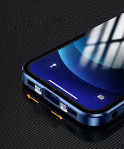 360 étui de téléphone à adsorption magnétique complète pour iPhone 14 13 12 Pro Max pare-chocs en métal <span class=keywords><strong>Anti</strong></span> <span class=keywords><strong>espion</strong></span> écran de confidentialité <span class=keywords><strong>coque</strong></span> de téléphone - Product Image 6