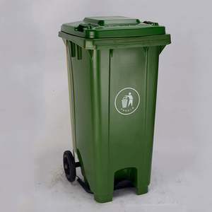 Poubelle d'extérieur de <span class=keywords><strong>120</strong></span> l, boîte de déchets résistante aux particules, divers couleurs, avec roues, livraison gratuite - Product Image 4